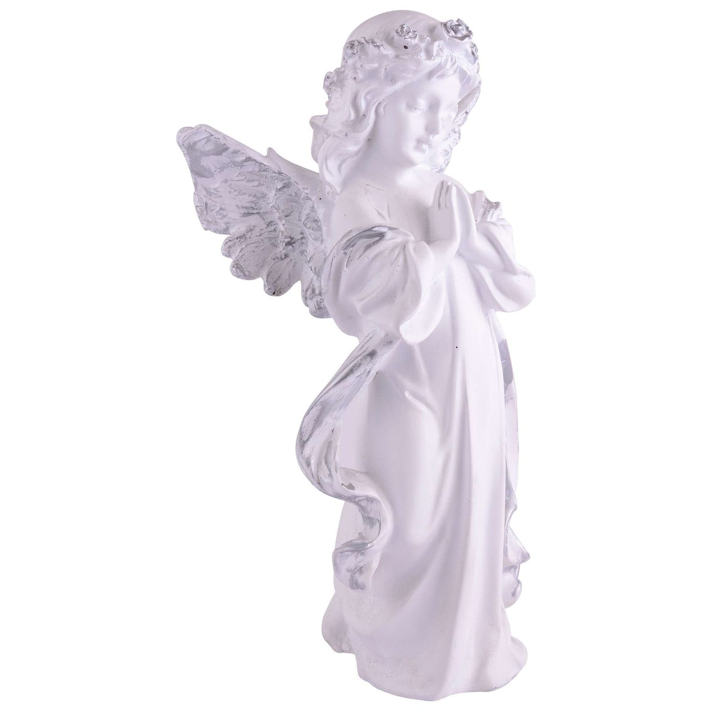 Resin Greek Angel Statue Small Angel Girl Garden Figurine Roman Angel Sculpture for Indoor Outdoor Home Garden Decoration