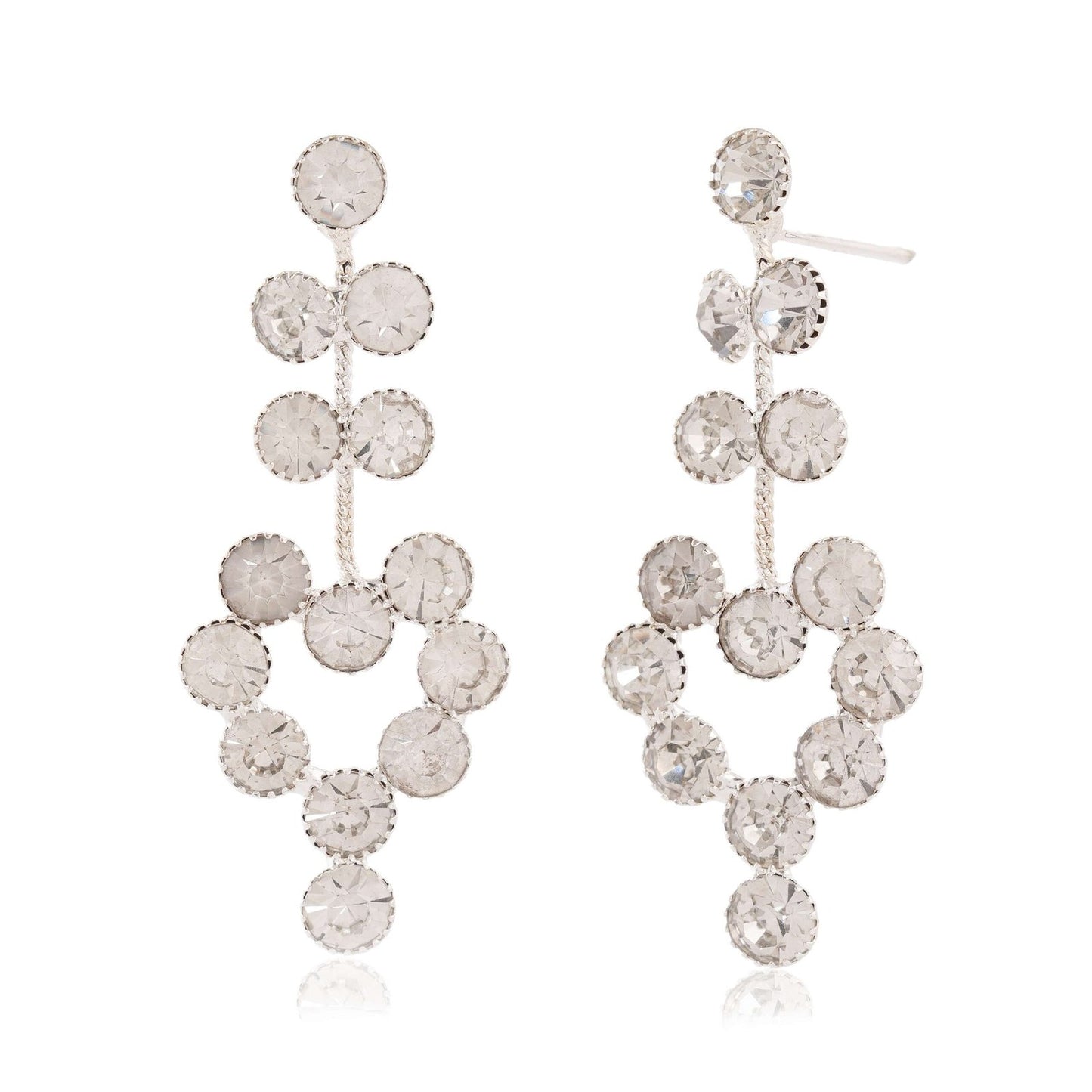 Women’s Indo Western Teardrop Shaped Party Wear Ethnic Stud Earrings for Women -AZ838-OX-ER30