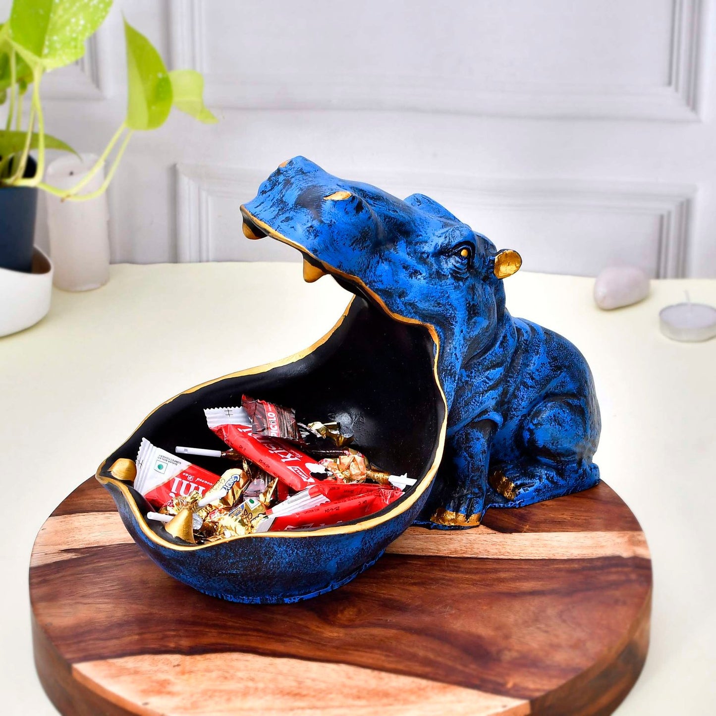 Big Mouth Hippopotamus Showpiece