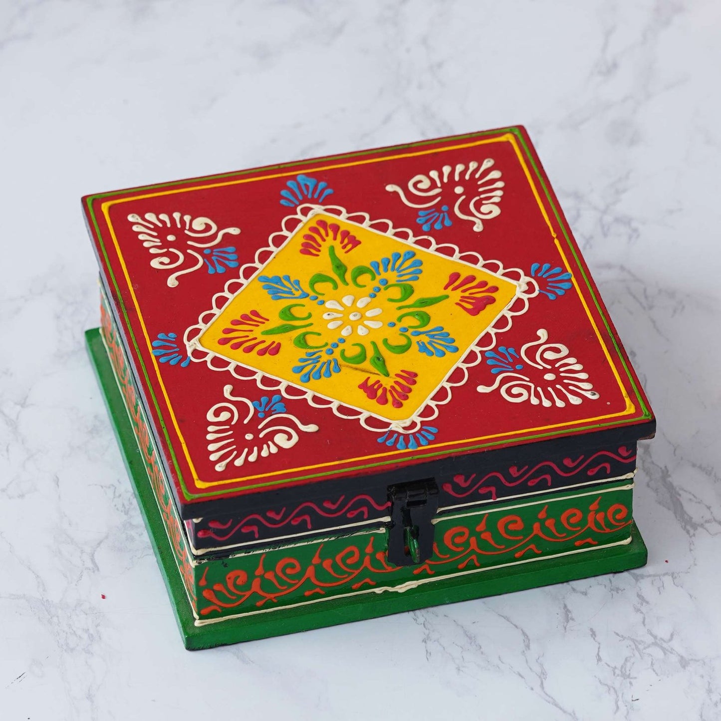 Handcrafted Wooden Rajasthan Jewellery Box: Traditional Elegance for Your Treasures