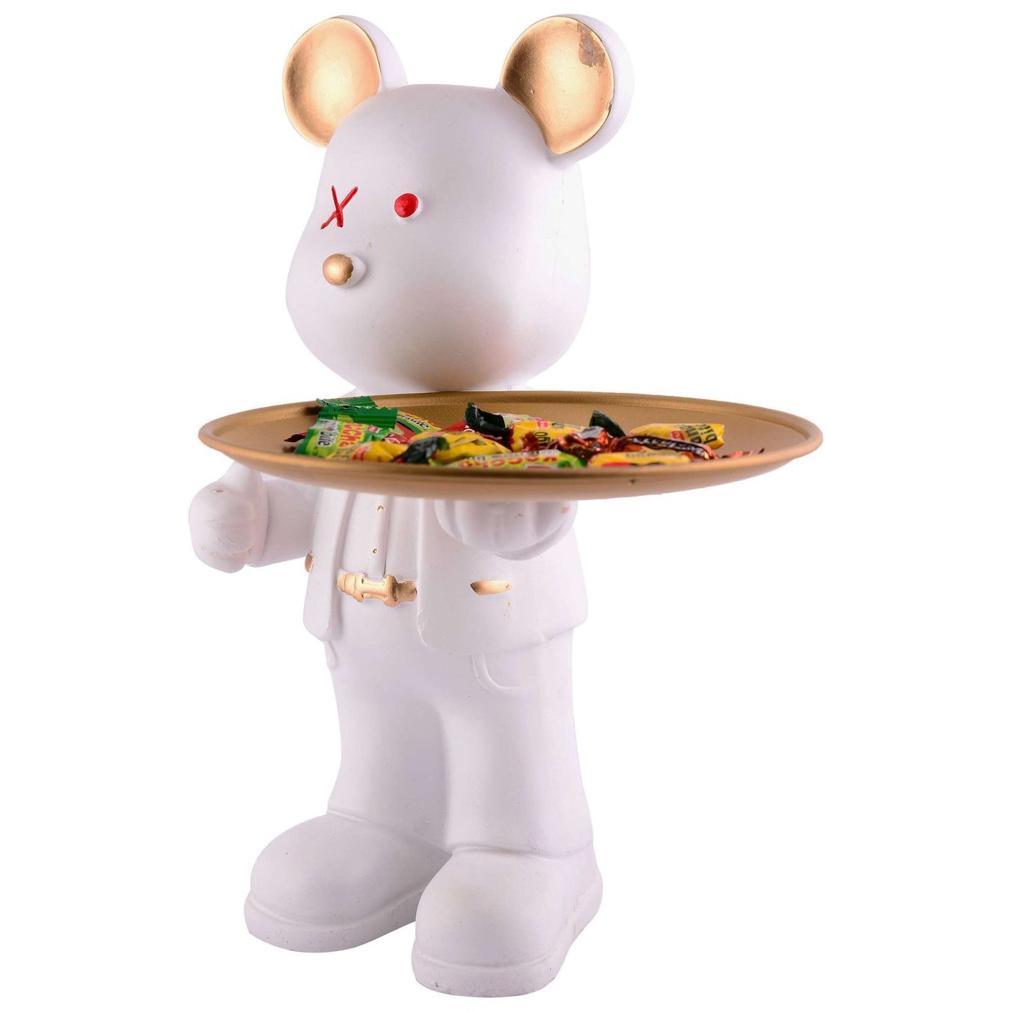 Cool Taddy Bear Showpiece for Home Decorative Showpiece | Taddy Bear with Paltter Statue for Home Decor Showpiece | Home Kitchen Decor | Office Decorative Item -9