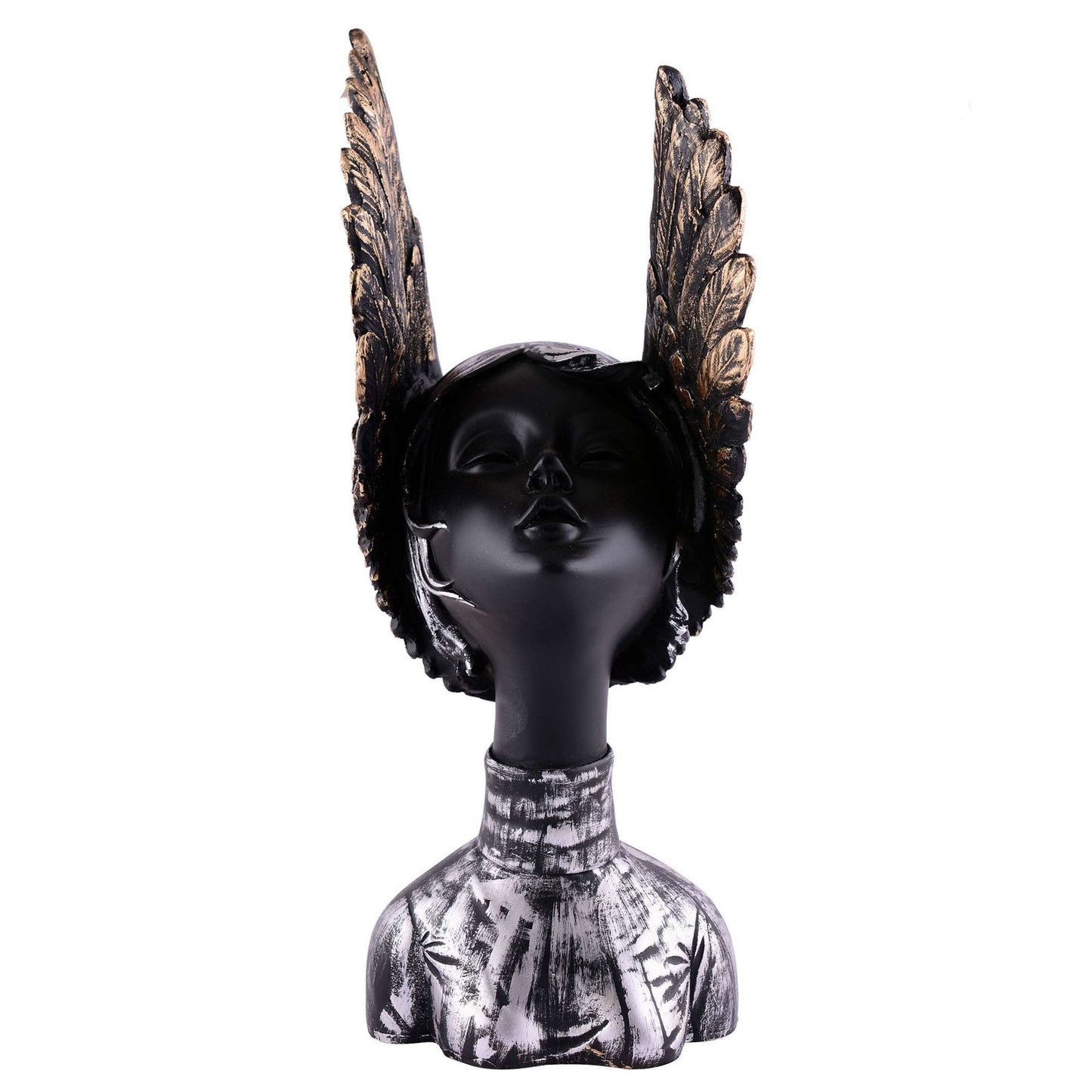 Resin Greek Angel Statue Small Angel Girl Garden Figurine Roman Angel Sculpture for Indoor Outdoor Home Garden Decoration