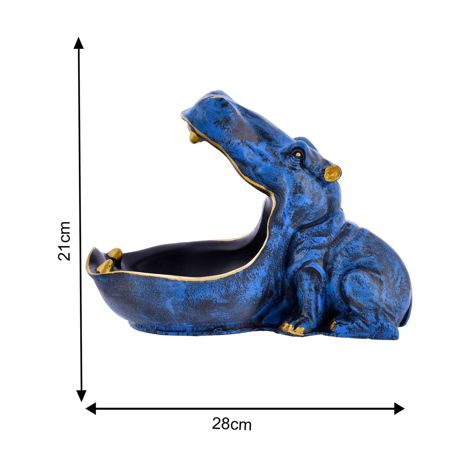 Big Mouth Hippopotamus Showpiece