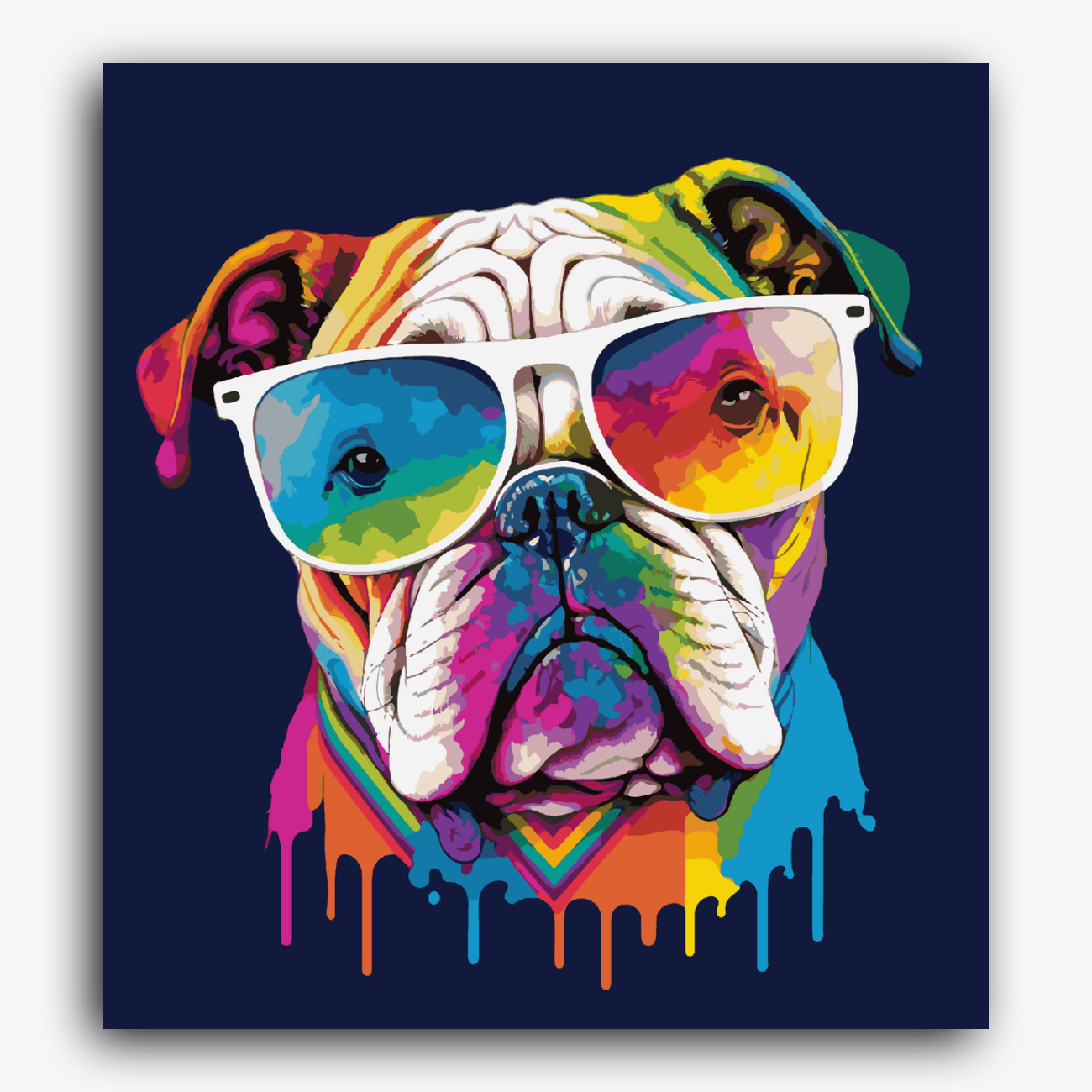 Colourful Bull Dog