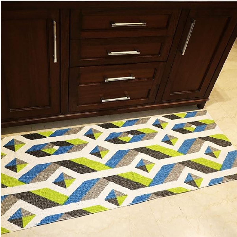 The Home Talk Handmade Cotton Carpet Printed Mats Area Rugs