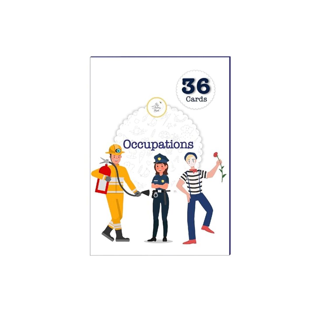 The Curious Bees Occupations 36 Laminated Anti-Glare Cards