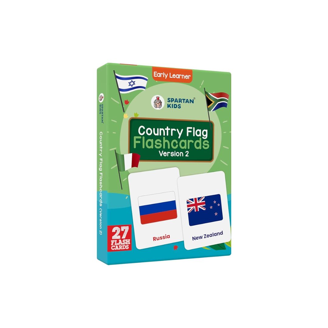 Spartan Kids World Country Flags Flash Cards for Kids Creative_Thinking