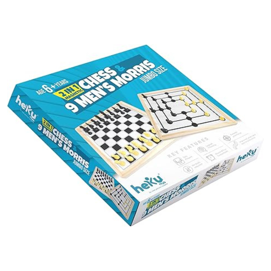 Zudo Toys Family Game 2 in 1 Chess