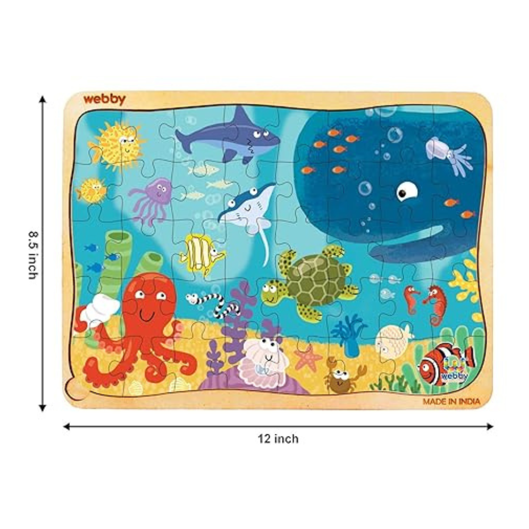 Webby Underwater Animals Jigsaw Puzzle 40 Pieces Multicolour