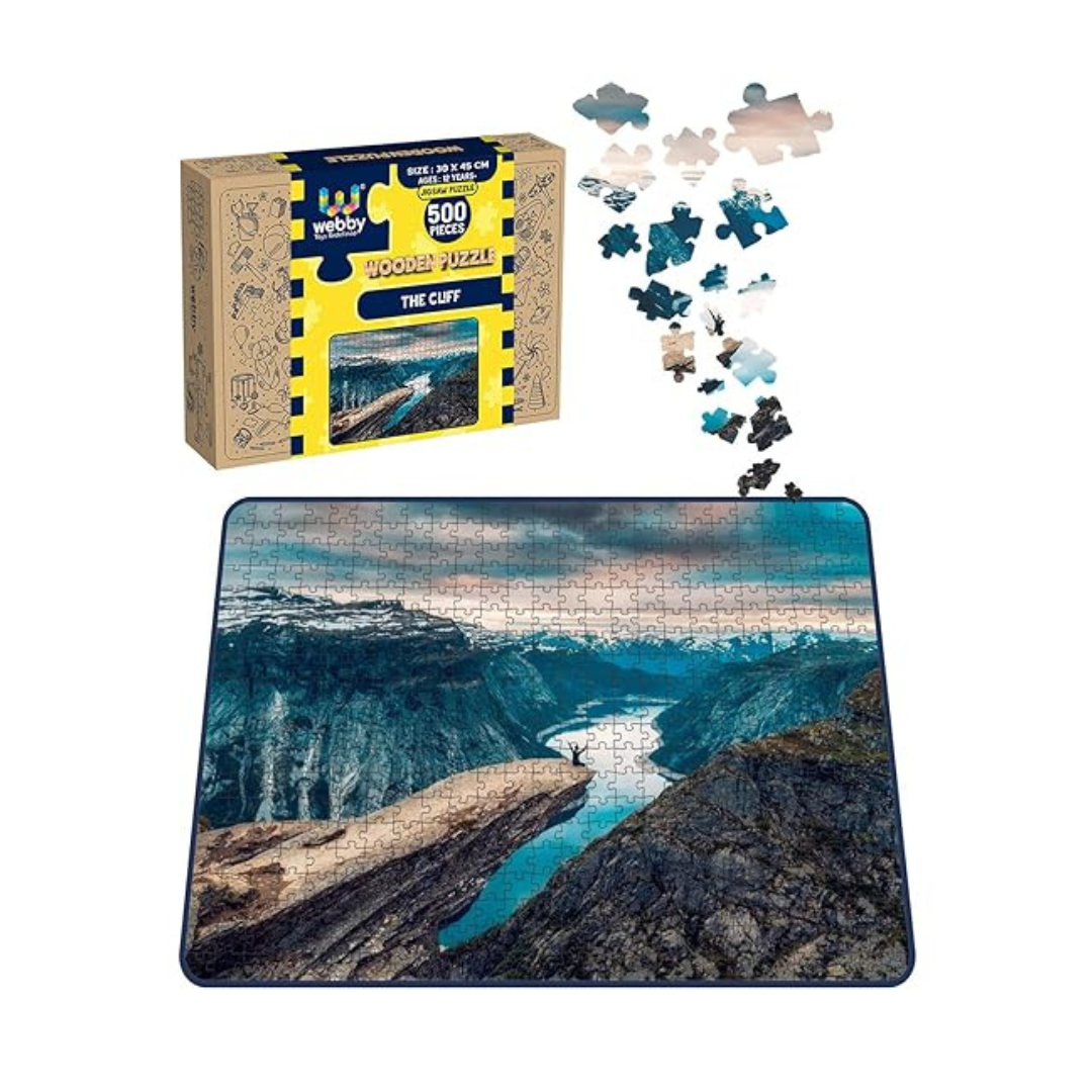 Webby Kids The Cliff Wooden Jigsaw Puzzle 500 Pieces
