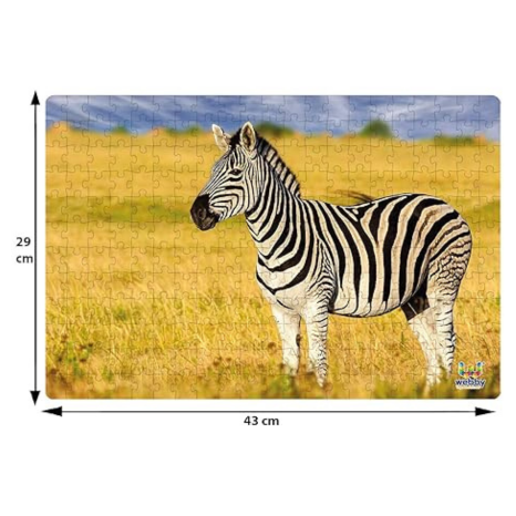 Webby Zebra in The Grasslands Jigsaw Puzzle, 252 Pieces