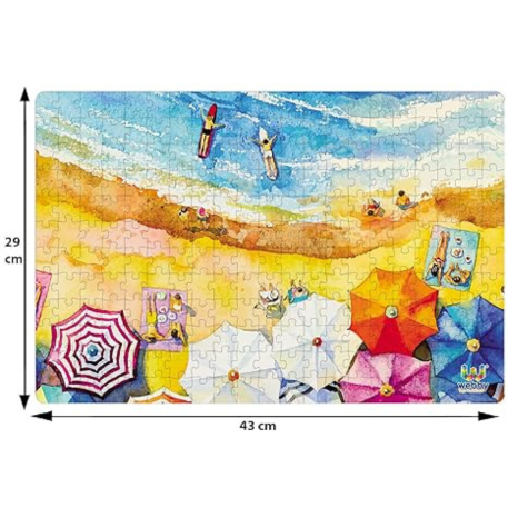 Webby Kids The Beach Painting Jigsaw Puzzle, 252 Pieces