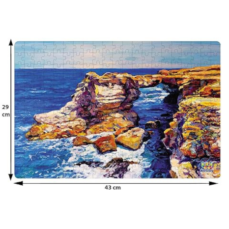 Webby Sea Rocks Painting Jigsaw Puzzle 252 Pieces