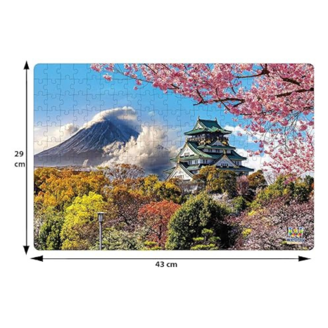 Webby Kids Osaka Castle with Mount Fuji Jigsaw Puzzle 252 Pieces