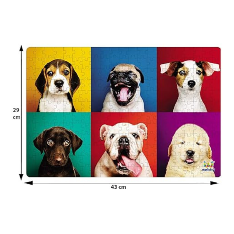 Webby Kids Adorable Puppies Jigsaw Puzzle 252 Pieces