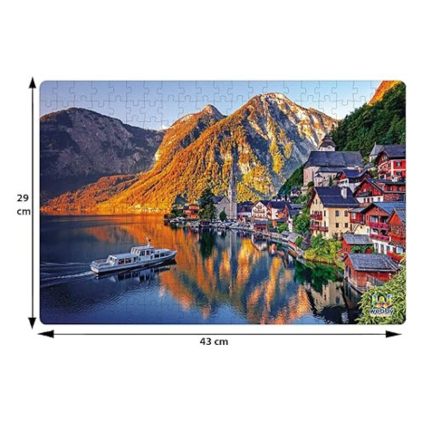 Webby Kids Hallstatt Mountain Scenic View Jigsaw Puzzle, 252 Pieces