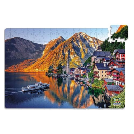 Webby Kids Hallstatt Mountain Scenic View Jigsaw Puzzle, 252 Pieces