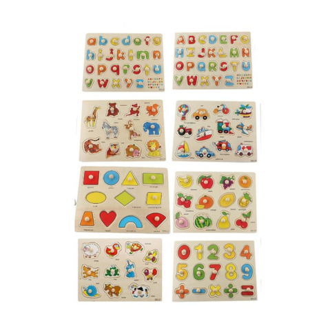 FunBlast Wooden Colorful Learning Educational Board for Kids with Knobs Educational