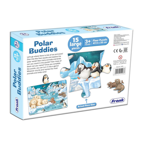 Frank Polar Buddies Floor Puzzle (15 Pieces) Fun & Engaging Toy Fun & Challenging Games - 15206