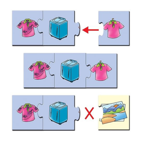 Frank Before & After (36 Pieces) 12 Self-Correcting 3 Pcs Puzzle Educational Toys and Games - 10348