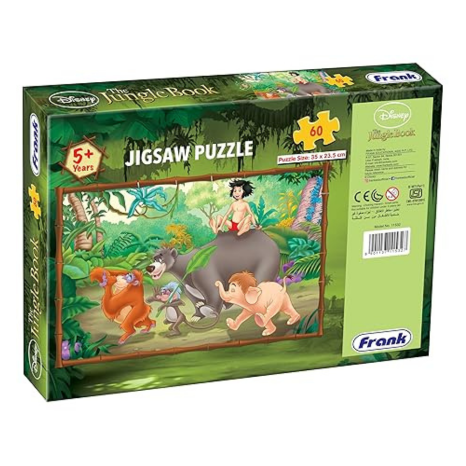 Frank Disney The Jungle Book Jigsaw Puzzle (60 Pieces) Educational Puzzle for Focus and Memory -11532