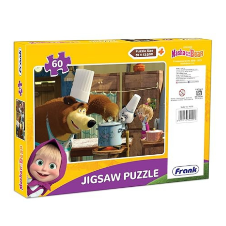Frank Masha and The Bear Jigsaw (60 Pieces) for Kids Above Puzzle for Focus and Memory -70205