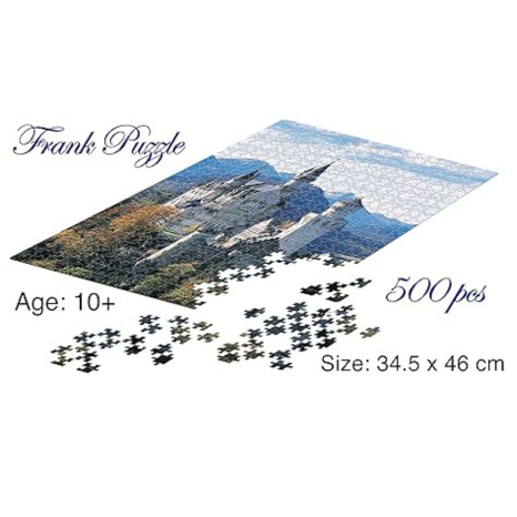 Frank Neuschwanstein Jigsaw Puzzle (500 Pieces) for Adults and Kid for Focus and Memory -33903
