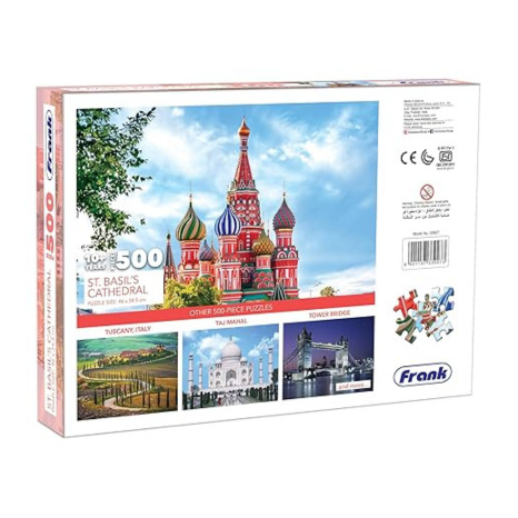 Frank St. Basil's Cathedral Jigsaw Puzzle (500 Pieces) for Adults and Kid for Focus and Memory -33927