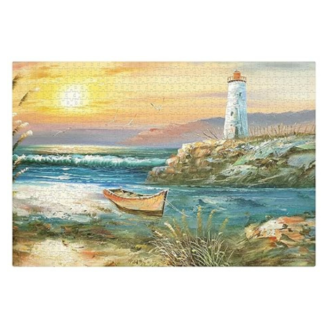 Frank The Lighthouse Jigsaw Puzzle (1000 Pieces) for Adults and Kid for Focus and Memory -34017