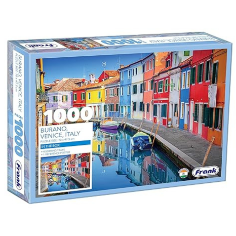 Frank Burano Venice Italy Jigsaw Puzzle (1000 Pieces) for Adults and Kid for Focus and Memory -34016