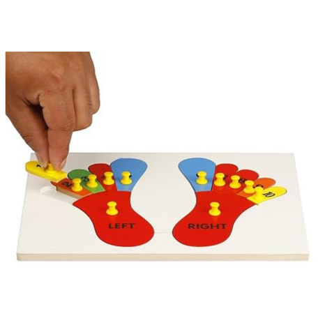 Dreamzberry Wooden Numbers Puzzles for Kids Educational Chunky Foot 1-10 Counting Numbers