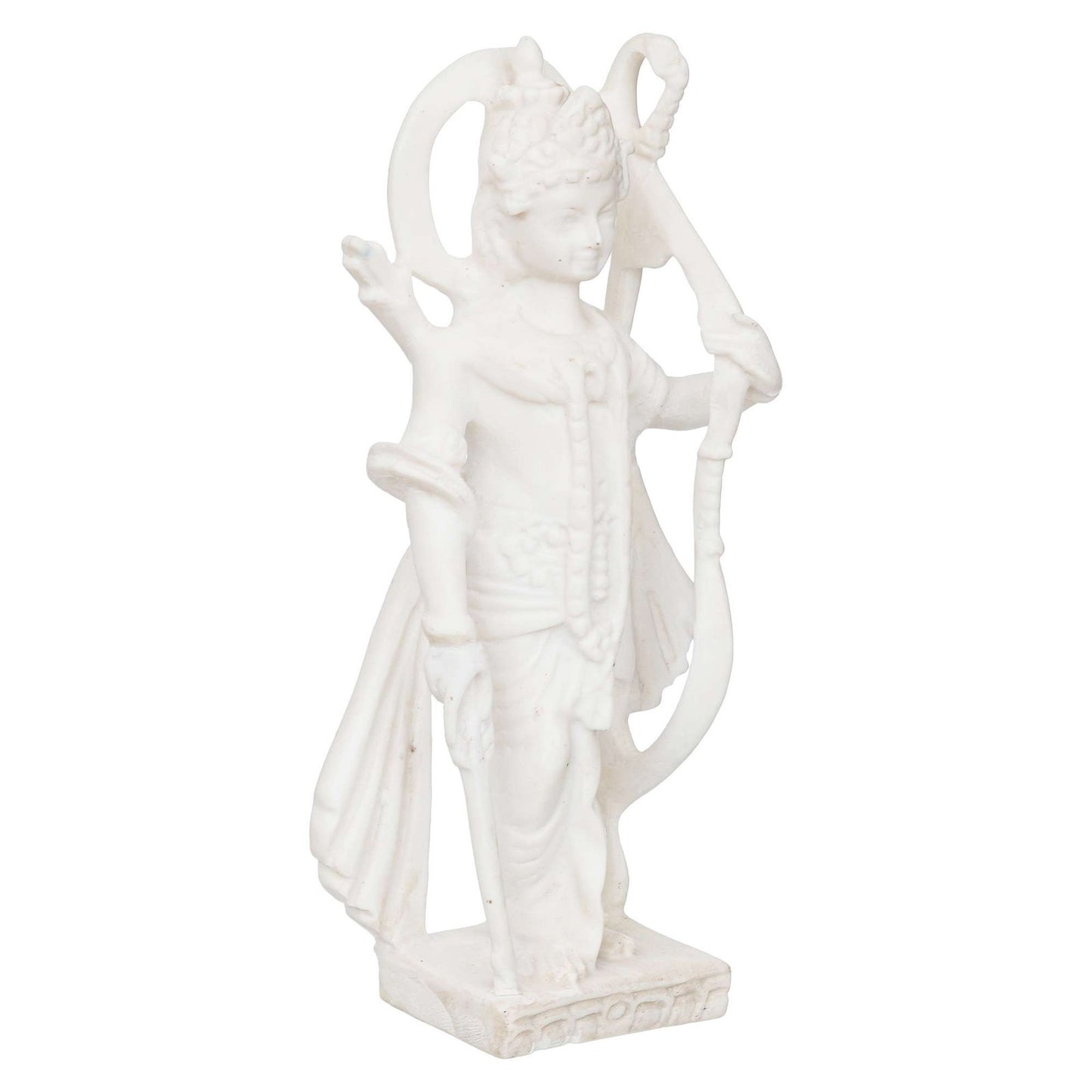 White Marble Standing Ram Ji murti for Pooja Room Standing Hindu Lord Ram ji Statue for Home Temple Idol Murti Best for Gift