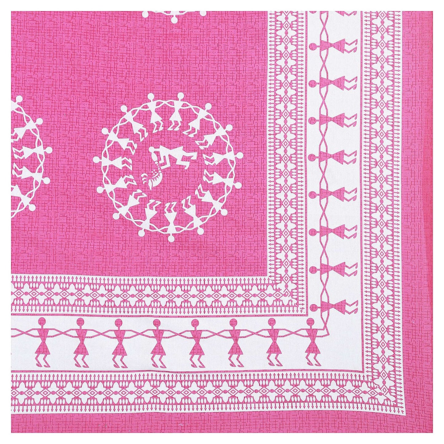 100% Pure Cotton Traditional Printed Bedsheet for Double Bed King Size Bedsheet with 2 Pillow Covers