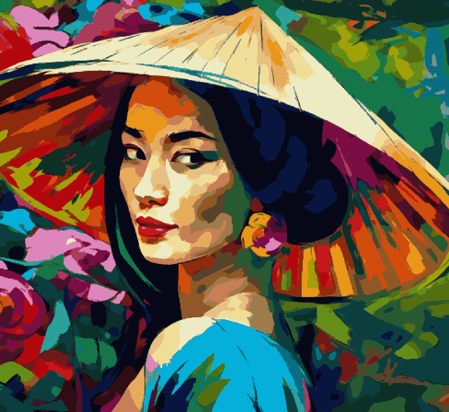 Woman in Triangle Hat