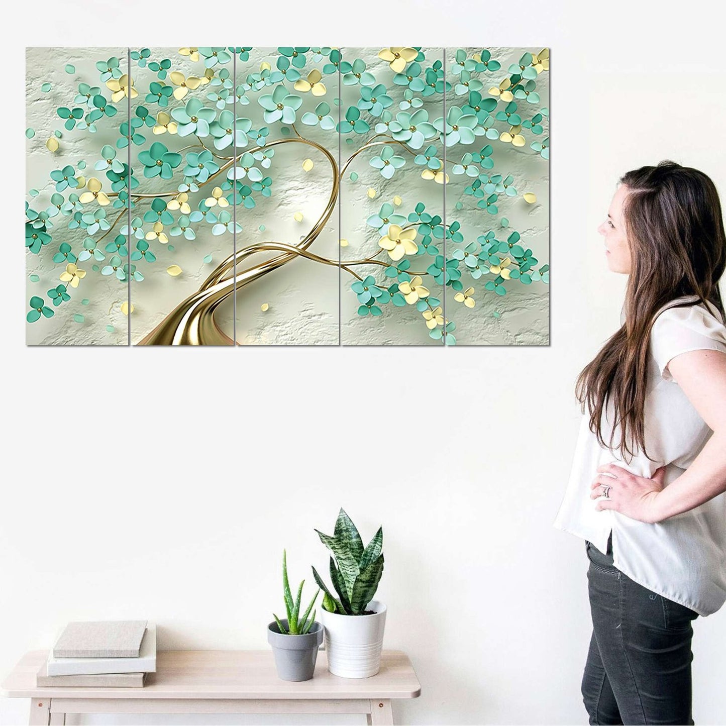 SET OF 5 DIGITAL WALL PAINTING