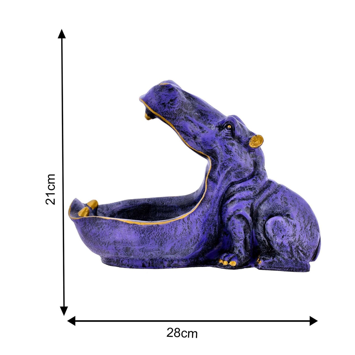 Big Mouth Hippopotamus Showpiece