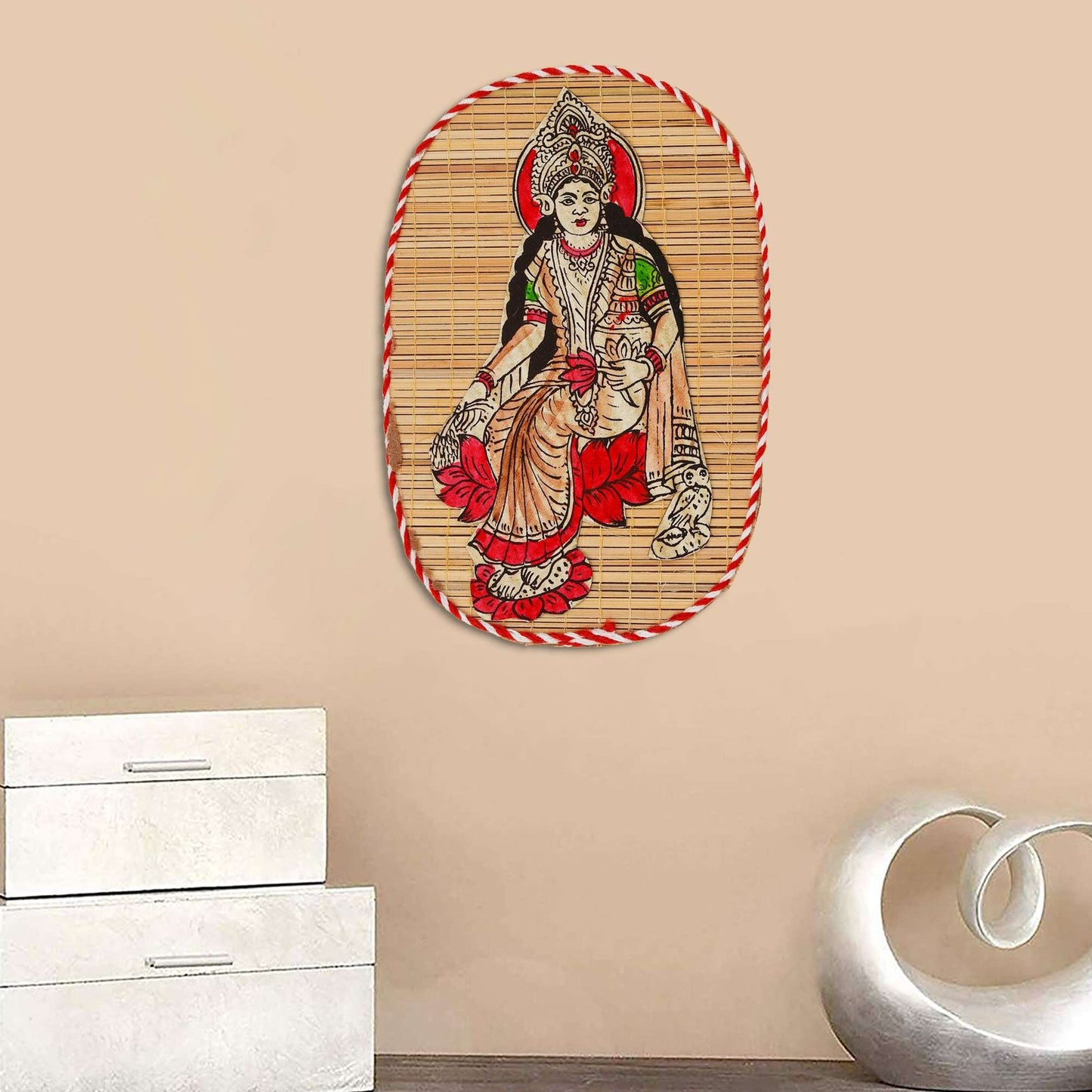 Bamboo Hand Crafted Wall Hangings Of Godess Laxmi Ji For Home D?cor