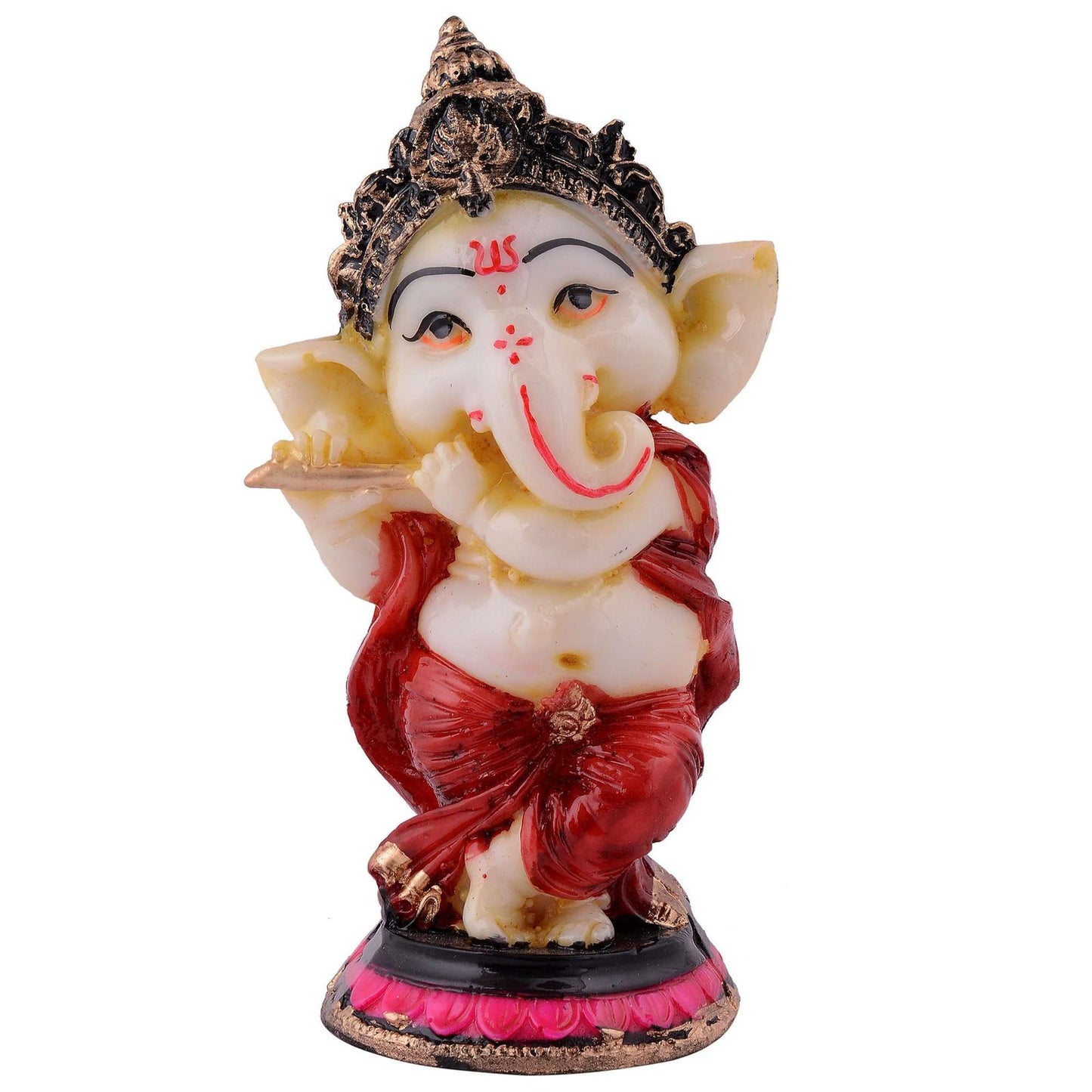 Ganesha Statue Idol Shriganesh Bhagwan Murti / Home, Office Decor / Car Dashboard / Side Table Brass Ganpati / Lord Vinayaka Statue / God of Luck & Success Sculpture / Gift Items