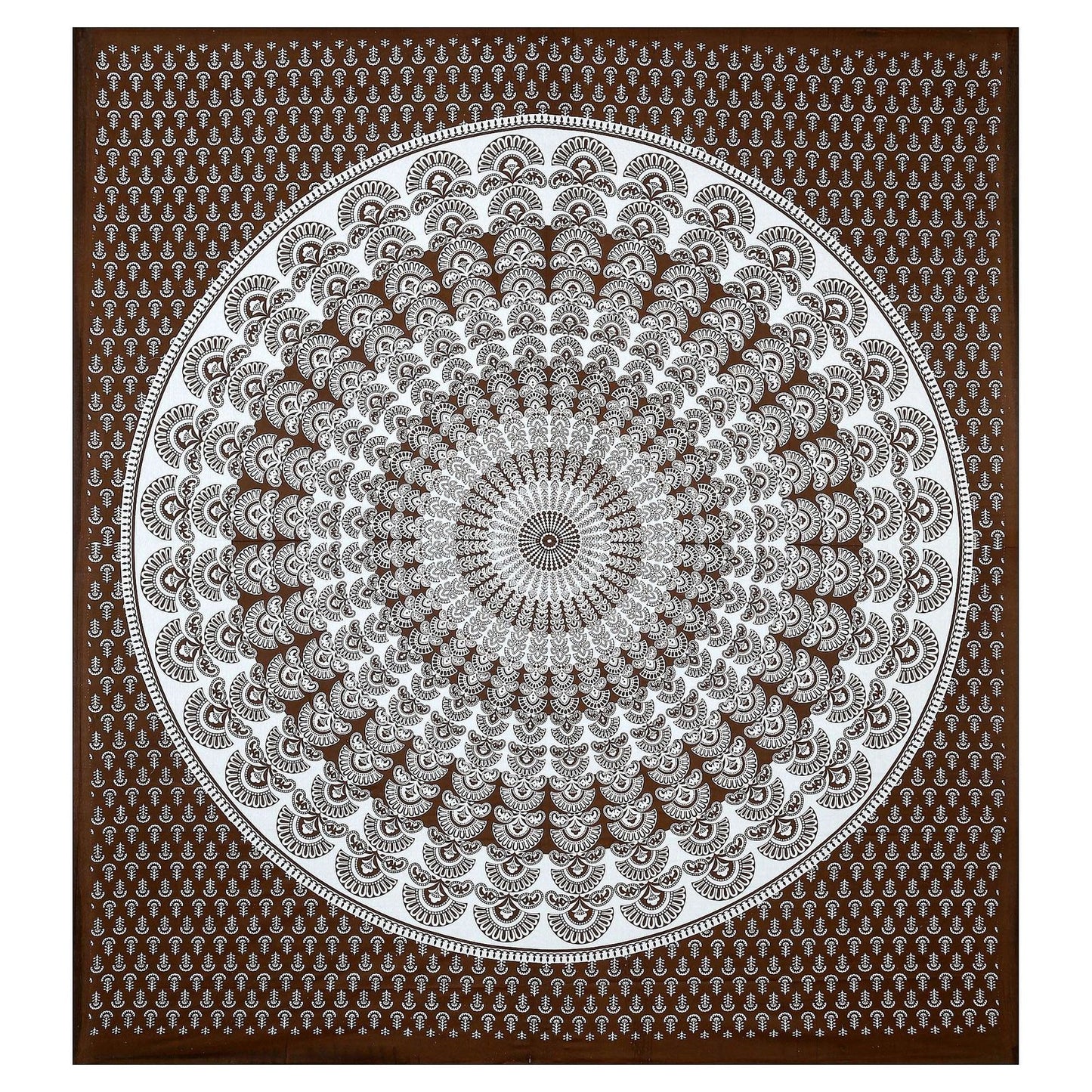 100% Pure Cotton Traditional Printed Bedsheet for Double Bed King Size Bedsheet with 2 Pillow Covers