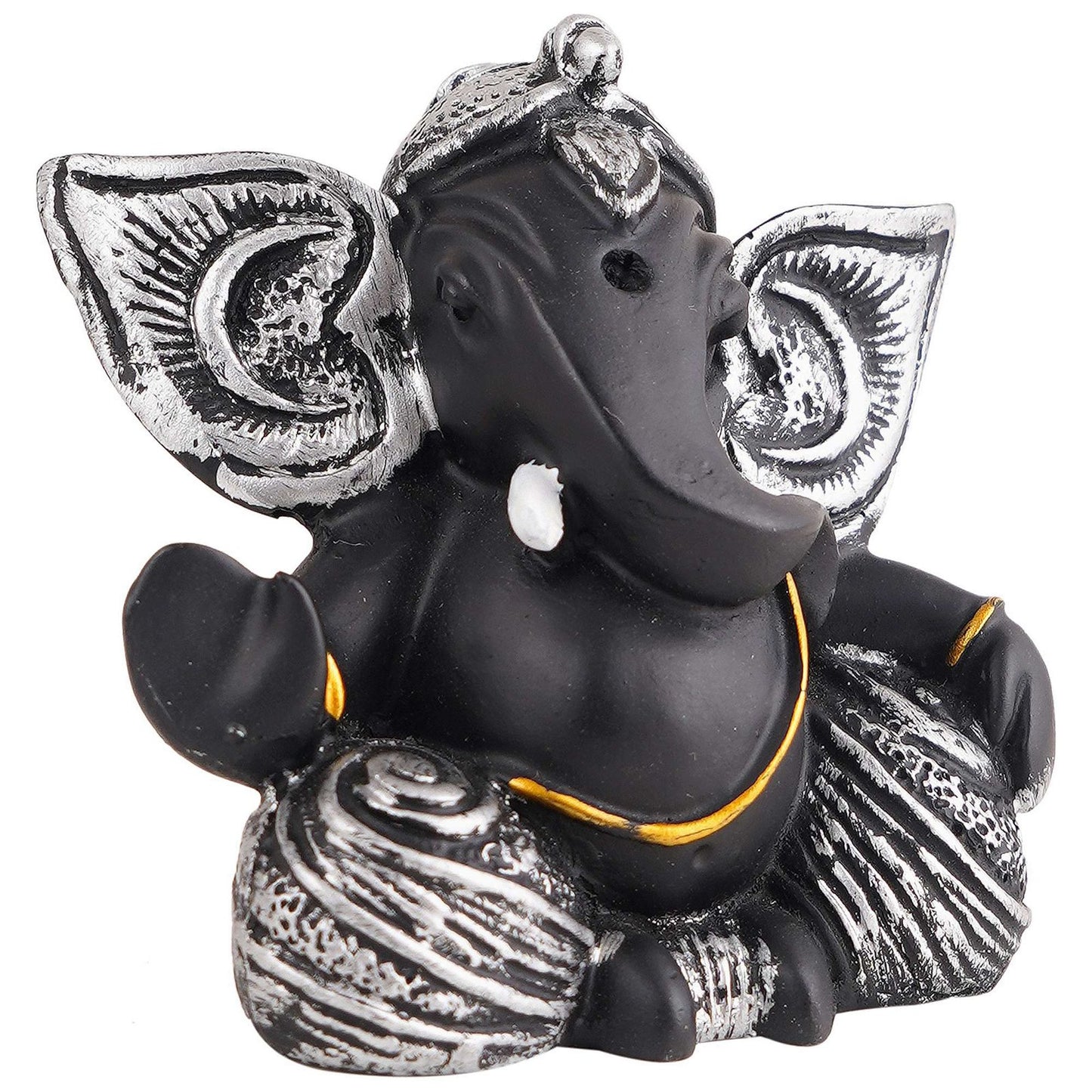 Ganesha Statue Idol Shriganesh Bhagwan Murti / Home, Office Decor / Car Dashboard / Side Table Brass Ganpati / Lord Vinayaka Statue / God of Luck & Success Sculpture / Gift Items