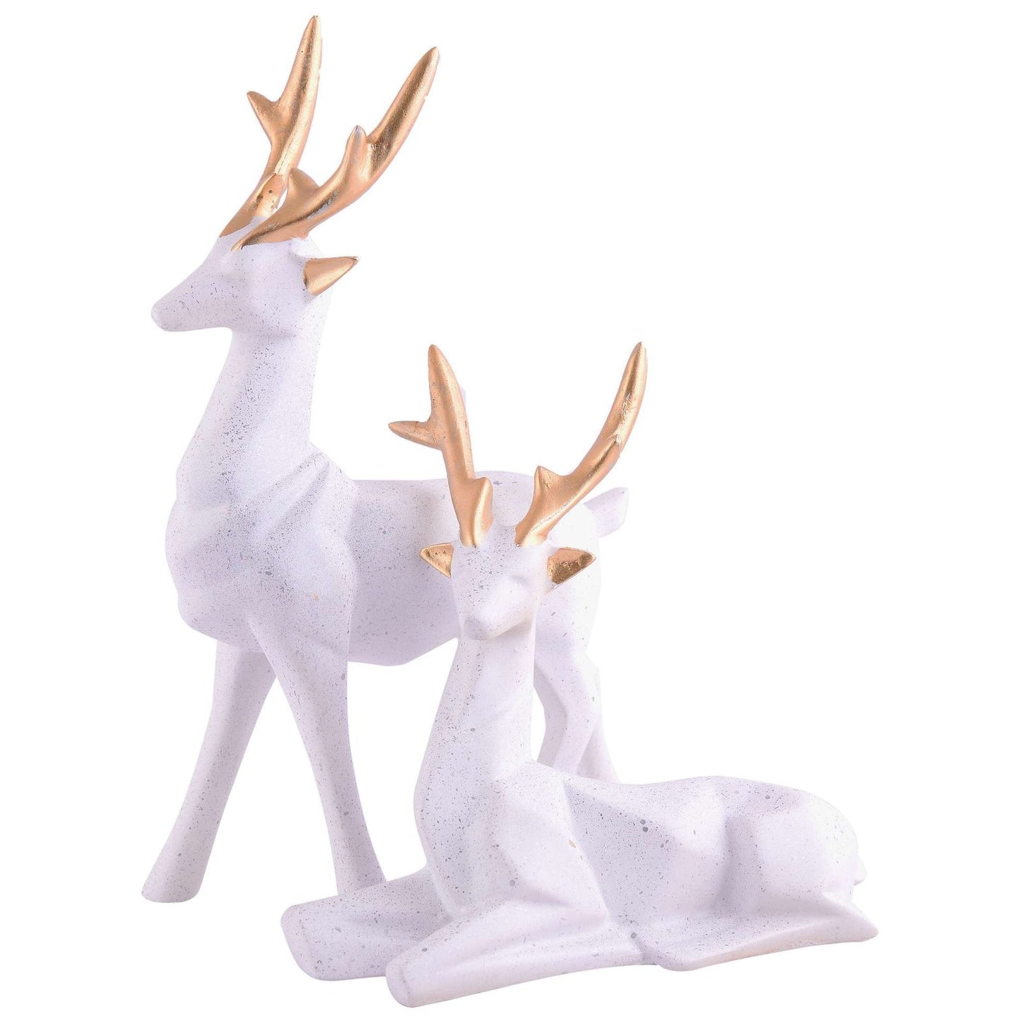 Resin Deer Head Showpiece Animal Figurine for Table Top Good Luck Vaastu Statue
