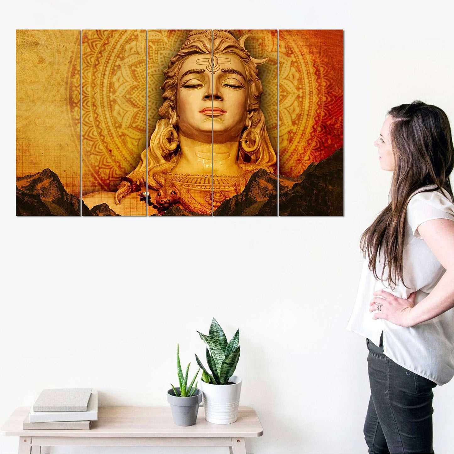 SET OF 5 DIGITAL WALL PAINTING