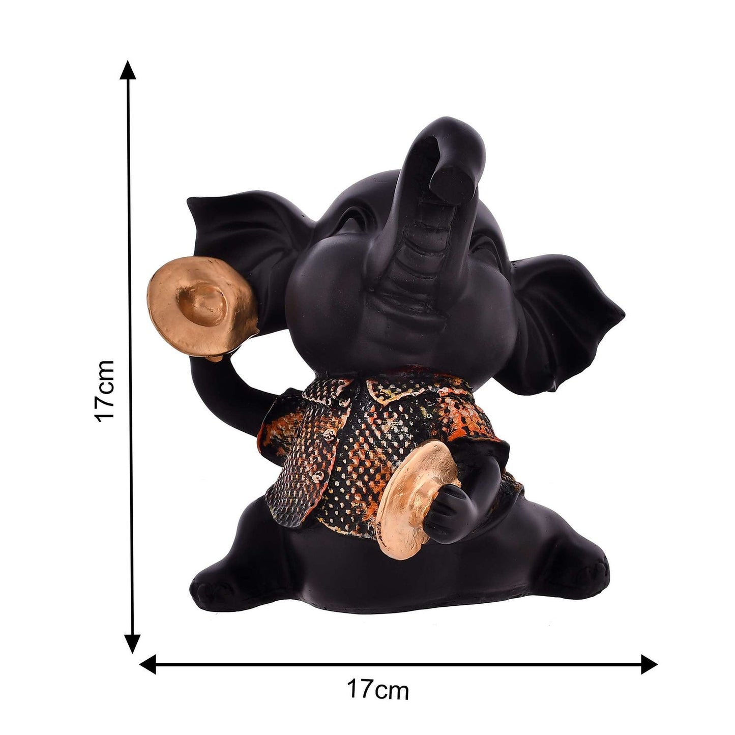 Elephant Playing Musical Instrument Sculpture
