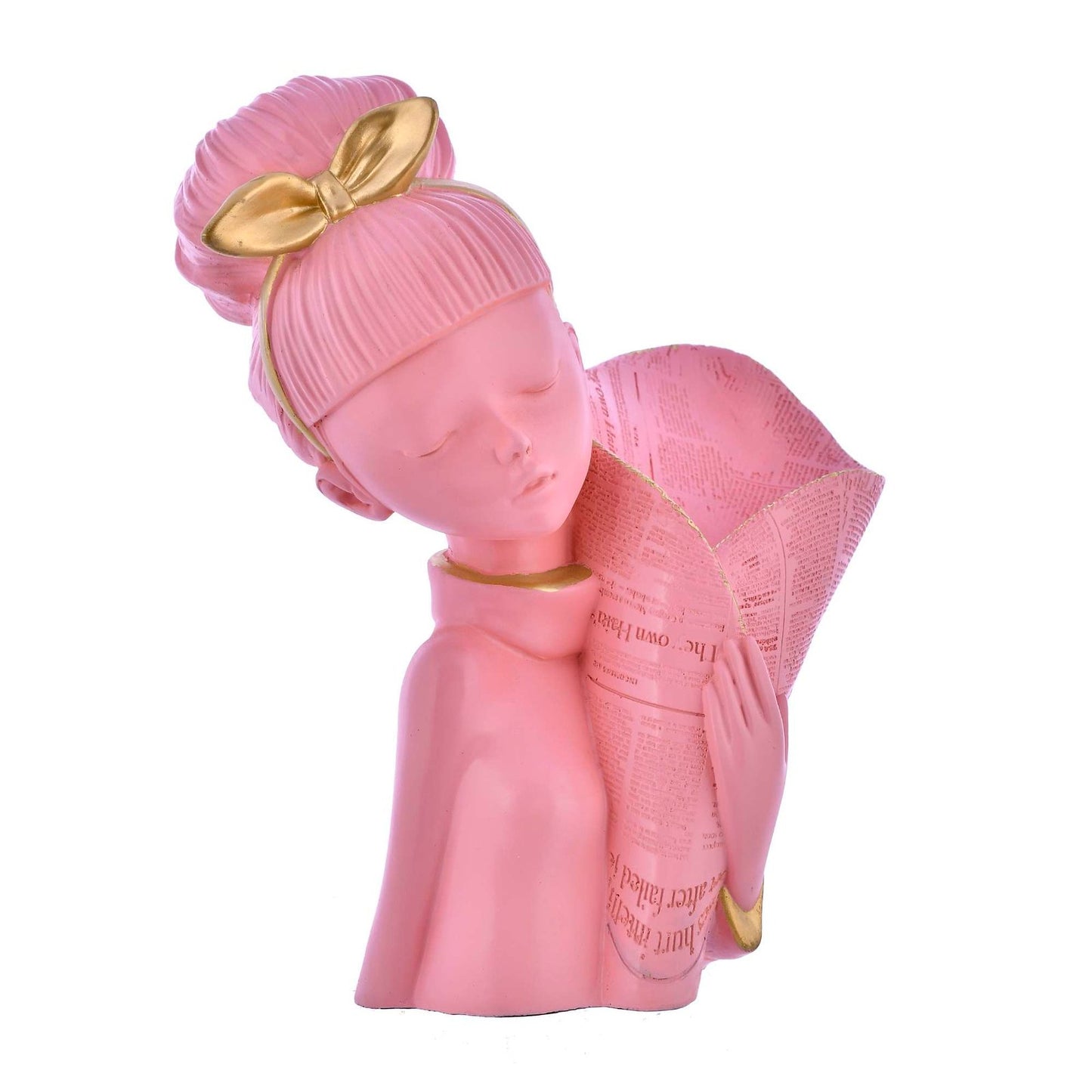 Pink Lady Face with Basket
