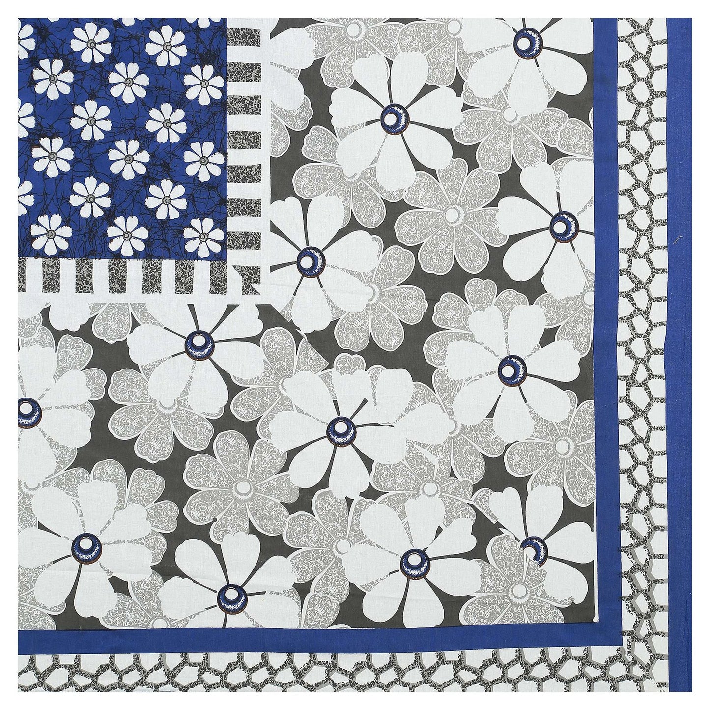 100% Pure Cotton Traditional Printed Bedsheet for Double Bed King Size Bedsheet with 2 Pillow Covers