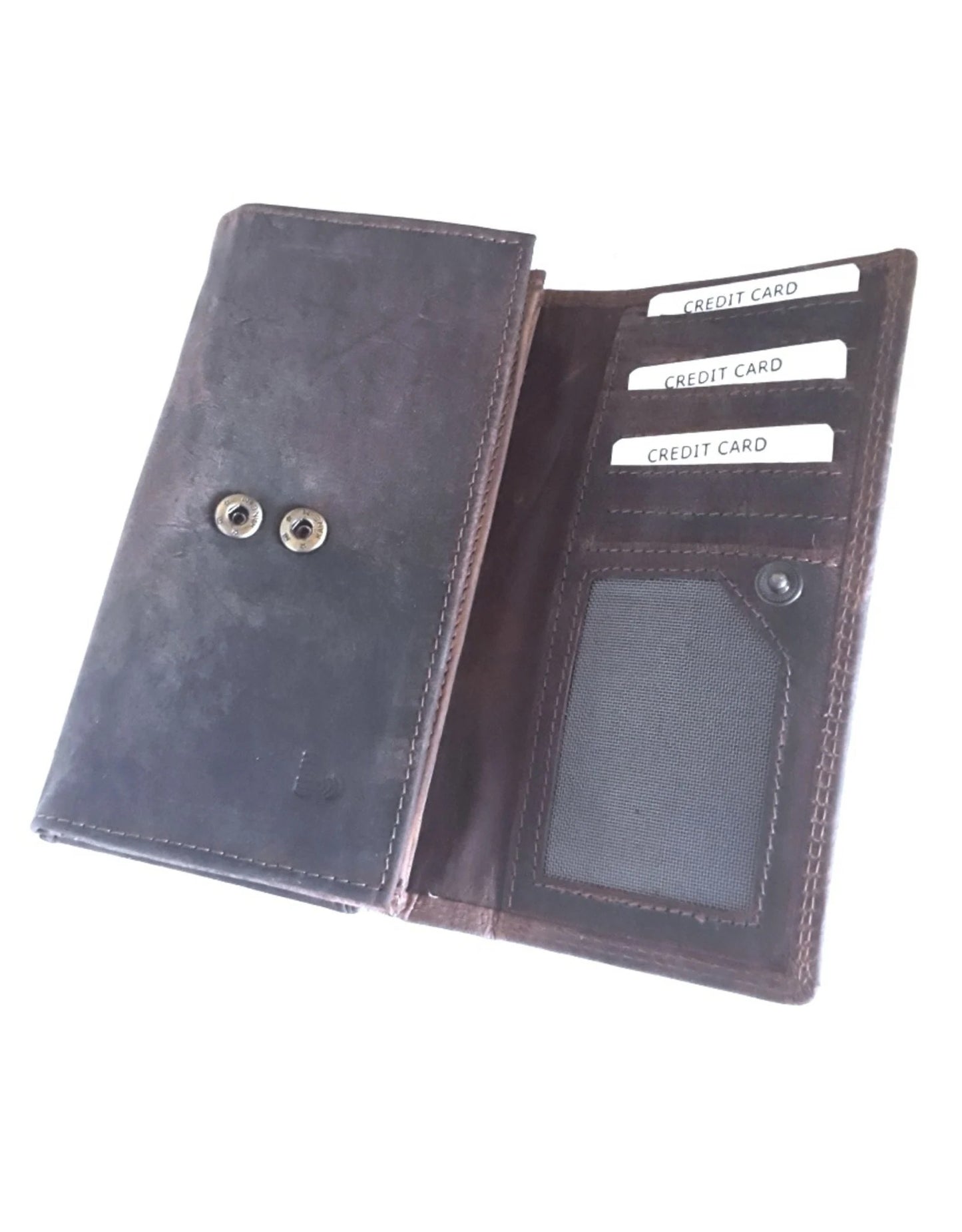 Brown buffalo hunter Leather Clutch