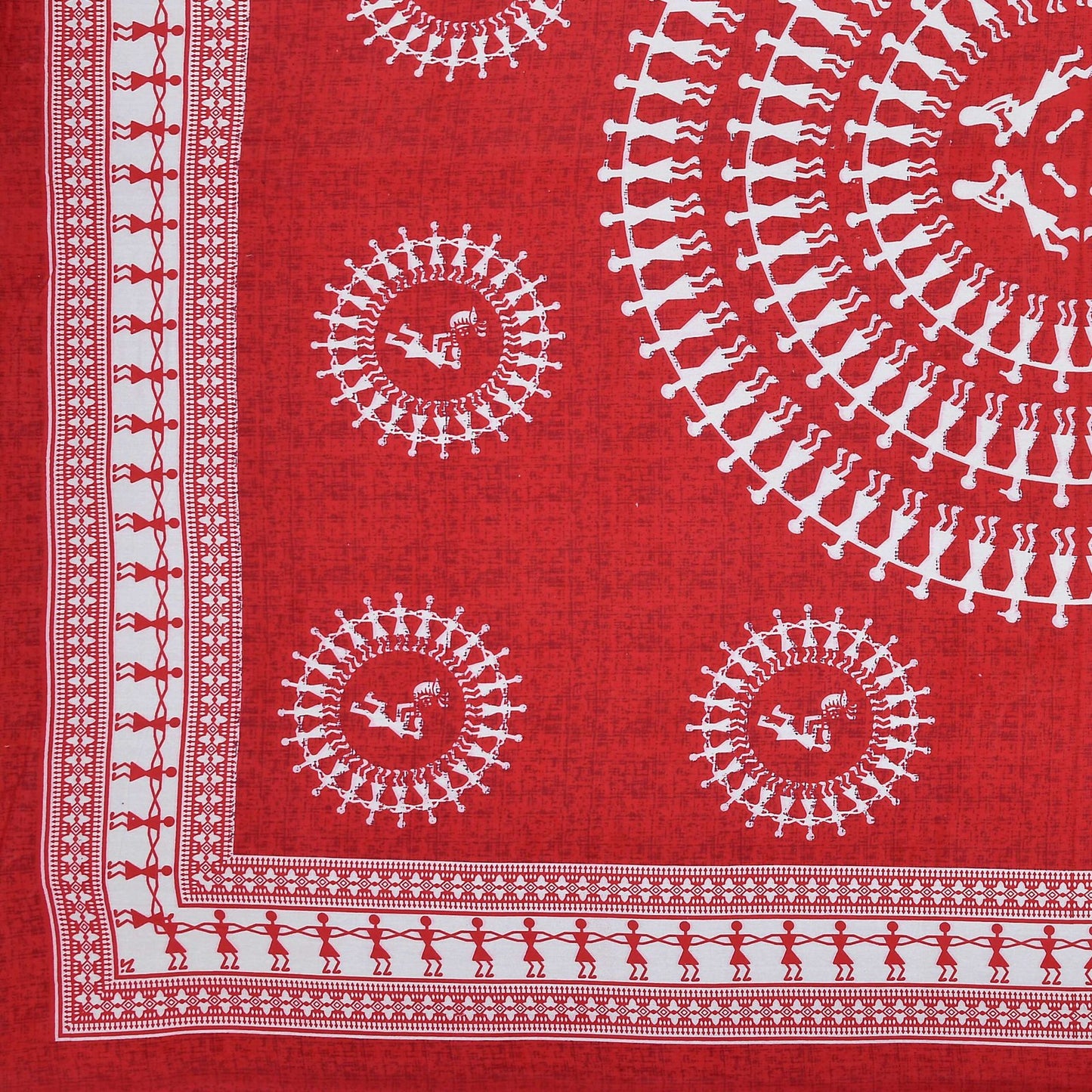 100% Pure Cotton Traditional Printed Bedsheet for Double Bed King Size Bedsheet with 2 Pillow Covers