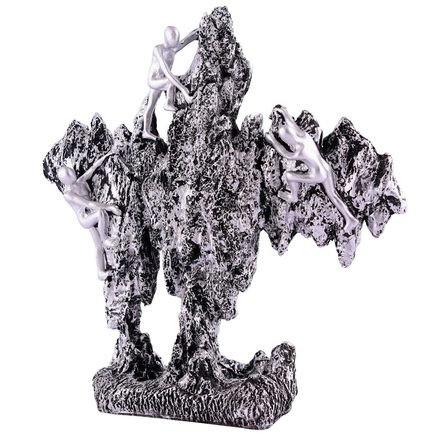 Men Sitting on Ball Showpiece for Home Decor Showpiece, Atlas Sculpture for Office Table Décor multicolour
