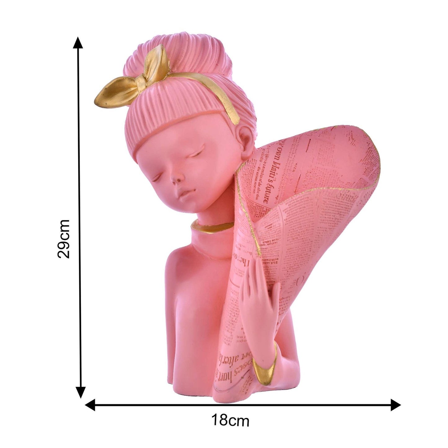 Pink Lady Face with Basket