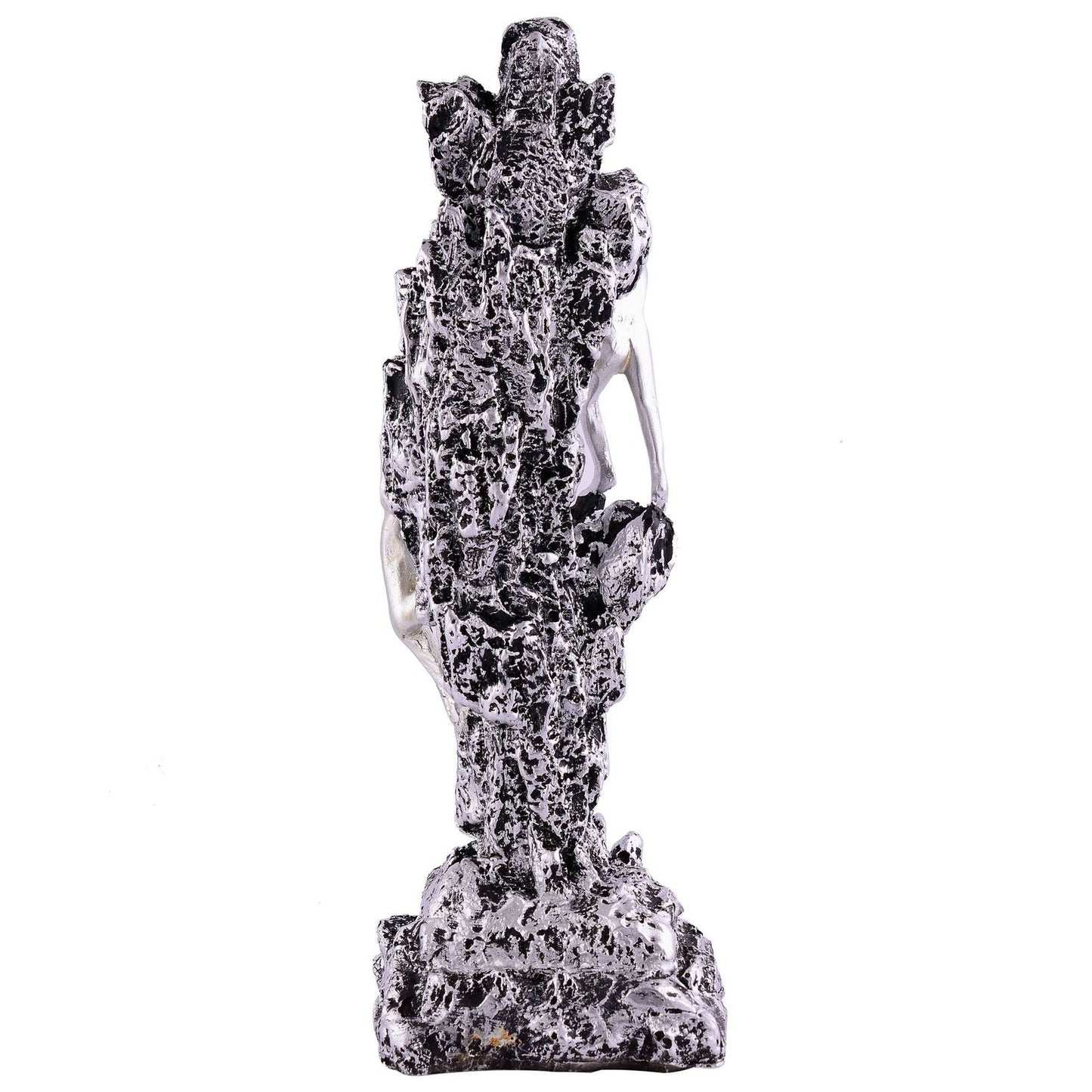 Men Sitting on Ball Showpiece for Home Decor Showpiece, Atlas Sculpture for Office Table Décor multicolour